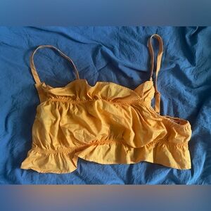 H&M Women's Orange Ruffled Cami
